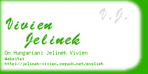 vivien jelinek business card